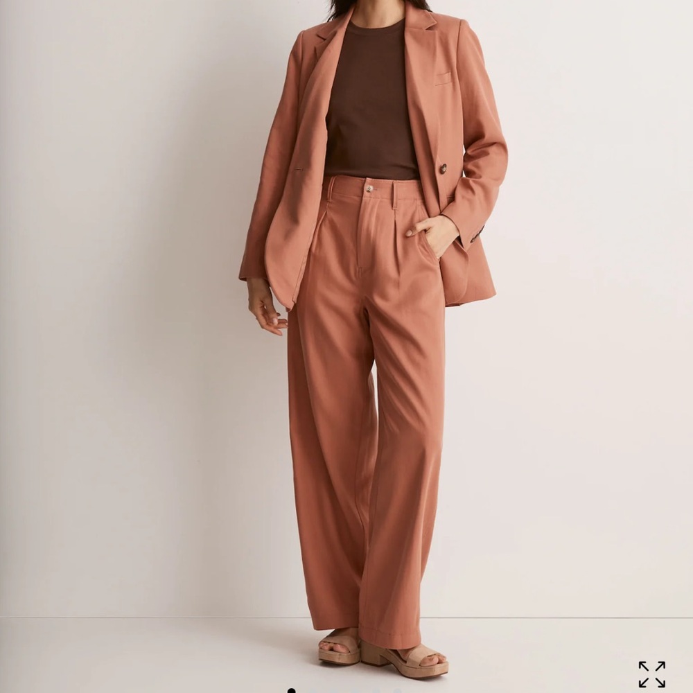 Madewell The Neale straight leg pant in drapeweave